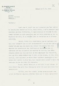 1945, 18 aprile lettera abitanti casa szent istvan park