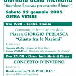 2005, 22 gennaio Ostra Vetere